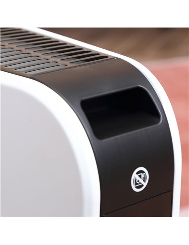 HOMCOM Electric Heater, 2180W Portable Convector Heater with 24H Timer, Overheat Protection, Adjustable Temperature for Home, Wh