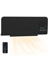 HOMCOM Electric Heater, 2000W Wall Mounted Space Heater with Remote Control, 2 Modes, Timer, Oscillation, Overheat Protection, C
