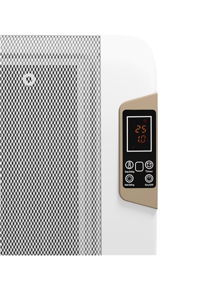 HOMCOM Mica Electric Space Heater, Portable Heater for Home with 2 Heat Settings, Living Room, Study, Garage, Adjustable Tempera - pic 88515 | FastDaddyshop