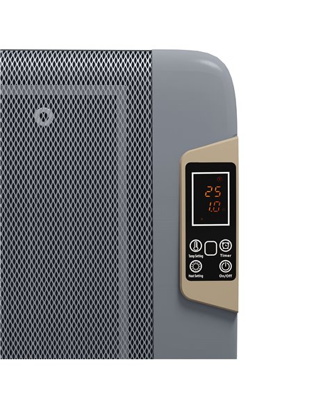HOMCOM Mica Electric Space Heater, Portable Heater for Home with 2 Heat Settings, Living Room, Study, Garage, Adjustable Tempera - pic 88524 | FastDaddyshop