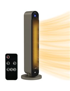 HOMCOM Electric Heater, 2200W Energy Efficient Ceramic Heater with Remote, 3 Modes, Timer, 45° Oscillation, Space Heater for Hom
