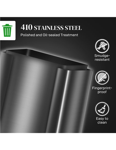 HOMCOM Dual Kitchen Bin, 2 x 30L Double Bin for Recycling and Waste, Stainless Steel Pedal Bin w/ Soft-Close Lid, Removable Inne - pic 89079 | FastDaddyshop