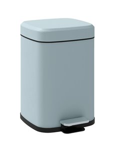 HOMCOM 12 Litre Pedal Bin, Fingerprint Proof Kitchen Bin, Metal Rubbish Bin w/ Soft-close Lid, Foot Pedal & Removable Inner Buck