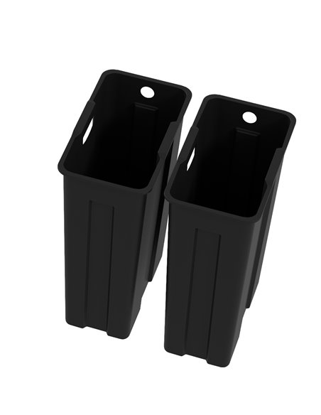 HOMCOM 2 x 20L Pedal Bin, Steel Dual Kitchen Bin with Soft Close Lid, Removable Inner Buckets, Fingerprint-Proof, Silver 851-033 - pic 89137 | FastDaddyshop