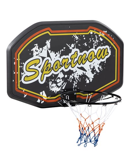 SPORTNOW Wall Mounted Basketball Hoop, Mini Basketball Hoop and Backboard for Kids and Adults, Outdoors and Indoors Door & Wall  - pic 89210 | FastDaddyshop