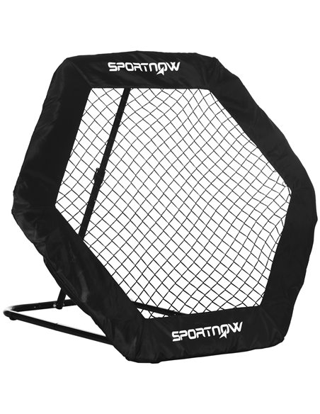 SPORTNOW Football Training Rebounder Net, 5 Adjustable Angles, Foldable Kickback Target Goal for Indoor & Outdoor Play, Blue A62 - pic 89255 | FastDaddyshop