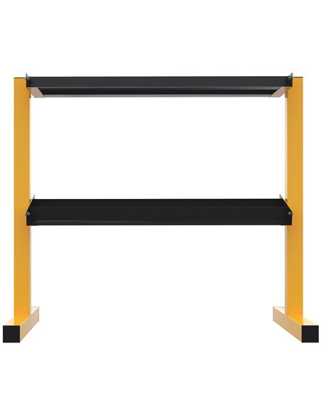 SPORTNOW Dumbbell Rack Stand, 2-Tier Weight Storage Organizer, Stable Dumbbell Holder for Home Gym A91-271V00YL - pic 89272 | FastDaddyshop