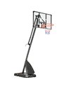 SPORTNOW Height Adjustable Basketball Hoop and Stand with Sturdy Backboard and Weighted Base, Portable on Wheels, 2.4-2.9m A61-0