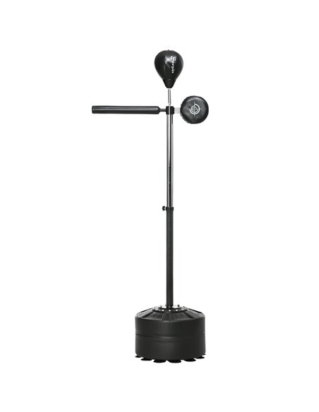 SPORTNOW Free Standing Speed Bag, Height Adjustable Boxing Punching Bag with Stand, Reflex Bar, Punching Pad and Suction Cup Bas - pic 89282 | FastDaddyshop