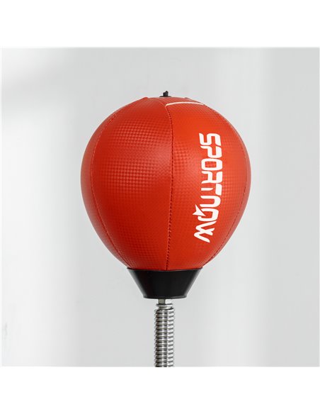 SPORTNOW 140-205cm Inflatable Punch Bag w/ Reaction Bar Challenge, Freestanding Punching Bag Training Equipment w/ Suction Cups  - pic 89298 | FastDaddyshop
