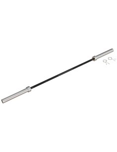 SPORTNOW Olympic Barbell: Home Gym Essential with Spring Collars, 210cm, 2"/5cm Plate Compatible A91-285V01BK