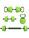 SPORTNOW 4-in-1 Adjustable Weight Dumbbells Set, Used as Barbell, Kettlebell, Push up Stand, Free Weights Set for Home Gym Train