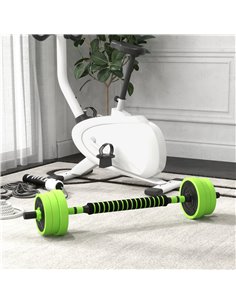 SPORTNOW 4-in-1 Adjustable Weight Dumbbells Set, Used as Barbell, Kettlebell, Push up Stand, Free Weights Set for Home Gym Train 2
