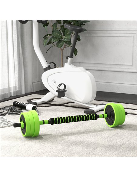 SPORTNOW 4-in-1 Adjustable Weight Dumbbells Set, Used as Barbell, Kettlebell, Push up Stand, Free Weights Set for Home Gym Train - pic 89310 | FastDaddyshop
