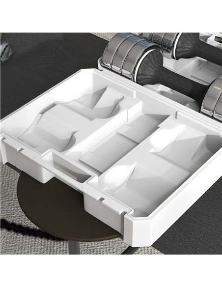 SPORTNOW Adjustable Dumbbells Weights Set with Storage Box, 10kg x 2 A91-278V00BK - pic 89353 | FastDaddyshop