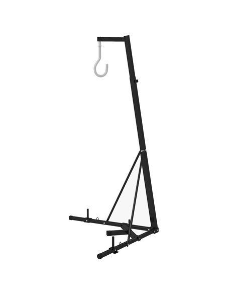 SPORTNOW Foldable Punch Bag Stand for Heavy Bag, Speed Bag, Freestanding and Adjustable - Black A91-300V00BK - pic 89354 | FastDaddyshop