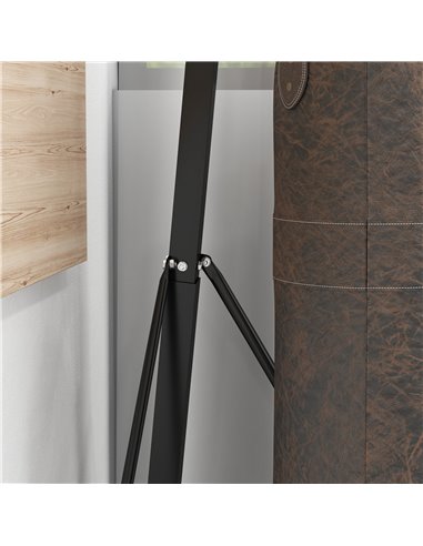 SPORTNOW Foldable Punch Bag Stand for Heavy Bag, Speed Bag, Freestanding and Adjustable - Black A91-300V00BK