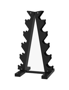 SPORTNOW Five-Tier Dumbbell Storage Rack, for Home Gym Exercise - Black A91-289V00BK
