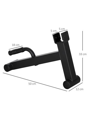 SPORTNOW Barbell Jack, Deadlift Jack w/ Non-Slip Handle, Easily Load & Unload 200kg Barbell Plates for Home Gym Deadlifting Weig
