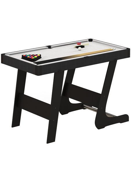 SPORTNOW 3.5ft Folding Pool Table, Snooker Table with 2 Cues, 16 Balls, Chalk, Triangle, Brush, Grey A70-071V80GY - pic 89390 | FastDaddyshop