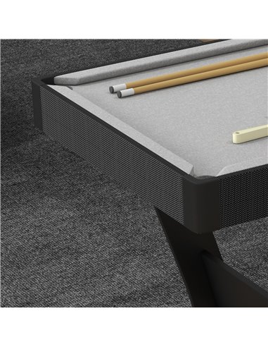 SPORTNOW 3.5ft Folding Pool Table, Snooker Table with 2 Cues, 16 Balls, Chalk, Triangle, Brush, Grey A70-071V80GY