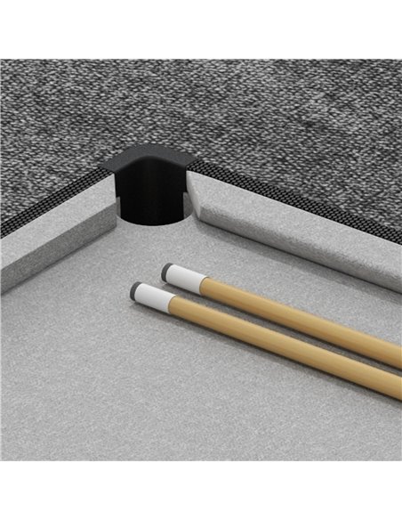 SPORTNOW 3.5ft Folding Pool Table, Snooker Table with 2 Cues, 16 Balls, Chalk, Triangle, Brush, Grey A70-071V80GY - pic 89397 | FastDaddyshop