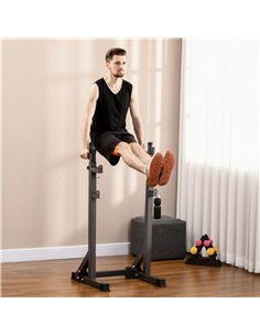 SPORTNOW Heavy Duty Barbell Squat Rack with Dip Station, Adjustable and Multifunctional Weight Power Stand for Home Gym A91-277V 2