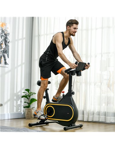 SPORTNOW Magnetic Indoor Cycling Bike, Exercise Bike with Silent Flywheel, LCD Display, Tablet Holder, Comfortable Seat A90-353V