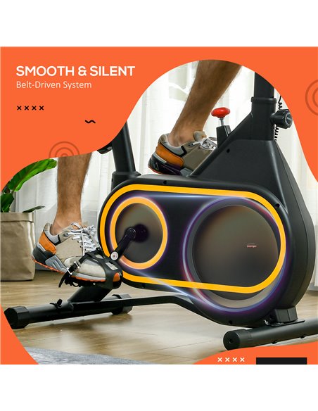 SPORTNOW Magnetic Indoor Cycling Bike, Exercise Bike with Silent Flywheel, LCD Display, Tablet Holder, Comfortable Seat A90-353V - pic 89475 | FastDaddyshop