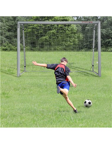 SPORTNOW 8ft x 5ft Football Goal, Football Net for Garden with Ground Stakes, Quick and Simple Set Up A62-038V01GY