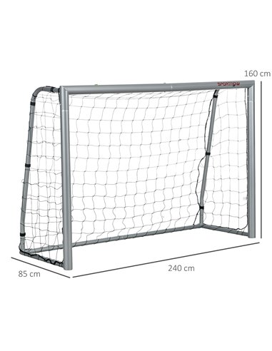 SPORTNOW 8ft x 5ft Football Goal, Football Net for Garden with Ground Stakes, Quick and Simple Set Up A62-038V01GY