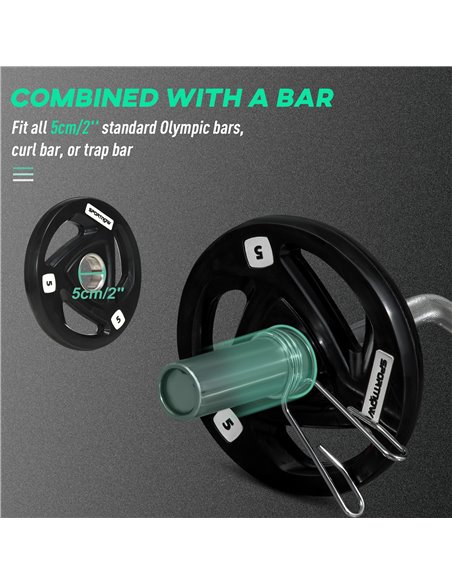 SPORTNOW Cable Machine Pulley System w/ 2 x 5kg Olympic Weight Plates, Lat Pull Down System w/ DIY Loading Weight for Home Gym T - pic 89531 | FastDaddyshop