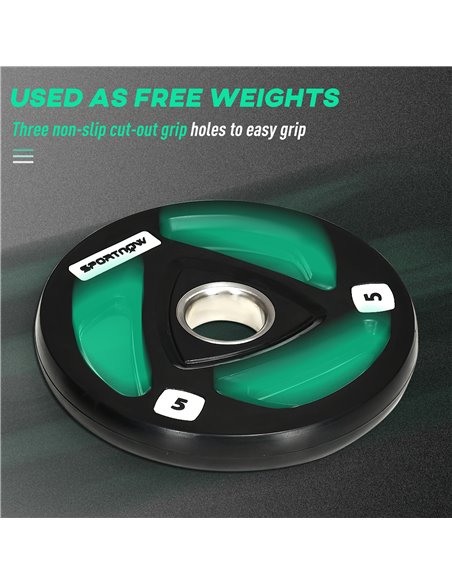 SPORTNOW Cable Machine Pulley System w/ 2 x 5kg Olympic Weight Plates, Lat Pull Down System w/ DIY Loading Weight for Home Gym T - pic 89532 | FastDaddyshop
