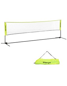 SPORTNOW Adjustable Net: 4m Height for Badminton, Tennis, Pickleball, Volleyball, Outdoor Sports with Carry Bag, Cobalt Blue A95