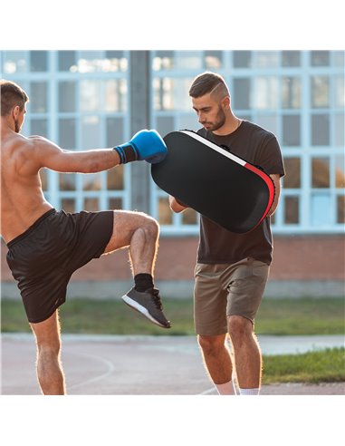 SPORTNOW Kick Shield for Martial Arts Training, Thick Padding, for Muay Thai, Karate, Taekwondo, Kickboxing, Black A91-312V01BK
