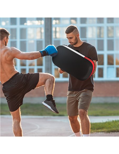 SPORTNOW Kick Shield for Martial Arts Training, Thick Padding, for Muay Thai, Karate, Taekwondo, Kickboxing, Black A91-312V01BK - pic 89544 | FastDaddyshop