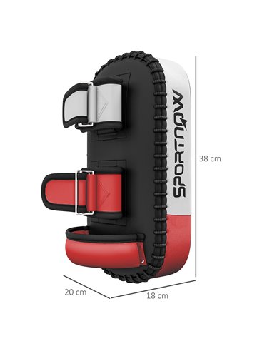 SPORTNOW Kick Shield for Martial Arts Training, Thick Padding, for Muay Thai, Karate, Taekwondo, Kickboxing, Black A91-312V01BK