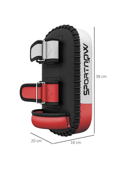 SPORTNOW Kick Shield for Martial Arts Training, Thick Padding, for Muay Thai, Karate, Taekwondo, Kickboxing, Black A91-312V01BK - pic 89545 | FastDaddyshop