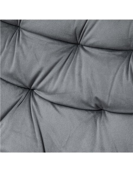 Vinsetto Home Office Chair Velvet Ergonomic Computer Chair Comfy Desk Chair with Adjustable Height, Arm and Back Support, Dark G - pic 8956 | FastDaddyshop