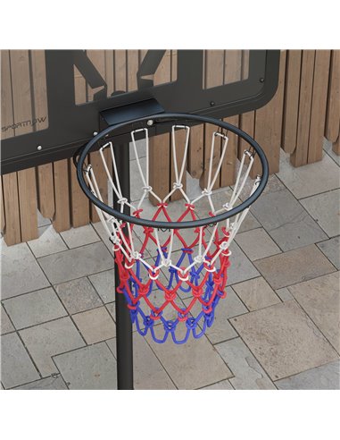 SPORTNOW Height Adjustable Basketball System, Freestanding Basketball Hoop and Stand w/ Wheels, 167-228cm A61-056V00BK