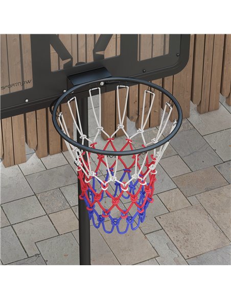 SPORTNOW Height Adjustable Basketball System, Freestanding Basketball Hoop and Stand w/ Wheels, 167-228cm A61-056V00BK - pic 89578 | FastDaddyshop