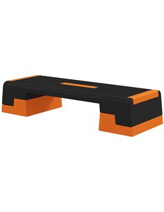 SPORTNOW 15cm/20cm/25cm Exercise Stepper for Home Workout, Aerobic Step Platform, Orange A90-355V00OG