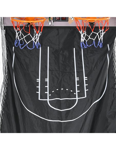 SPORTNOW Foldable Double Shot Basketball Arcade Game with 8 Modes A70-078V00BK - pic 89632 | FastDaddyshop