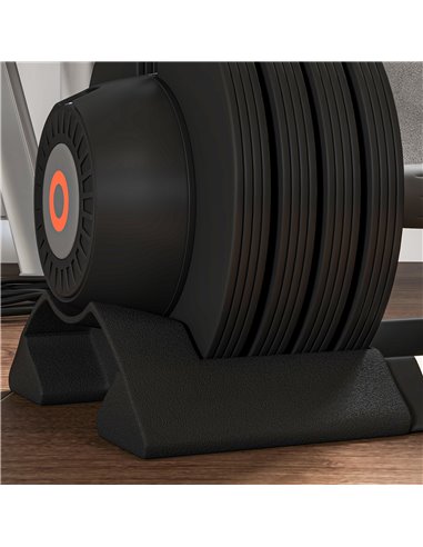 SPORTNOW Adjustable Dumbbells Set, 4-in-1 Weights Set with Storage Tray and Non-Slip Handle, 6KG 11KG 16KG 20KG A91-335V01BK