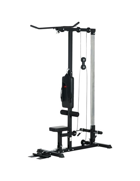 SPORTNOW Pull Up Station with Adjustable Seat, Power Tower for Chin up  and Lat Pulldown Exercises, Multi-Function Fitness Equip - pic 89669 | FastDaddyshop