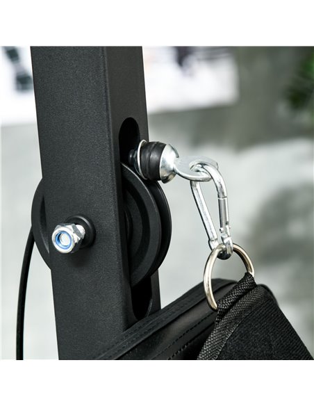 SPORTNOW Pull Up Station with Adjustable Seat, Power Tower for Chin up  and Lat Pulldown Exercises, Multi-Function Fitness Equip - pic 89676 | FastDaddyshop