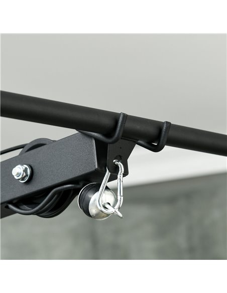 SPORTNOW Pull Up Station with Adjustable Seat, Power Tower for Chin up  and Lat Pulldown Exercises, Multi-Function Fitness Equip - pic 89677 | FastDaddyshop