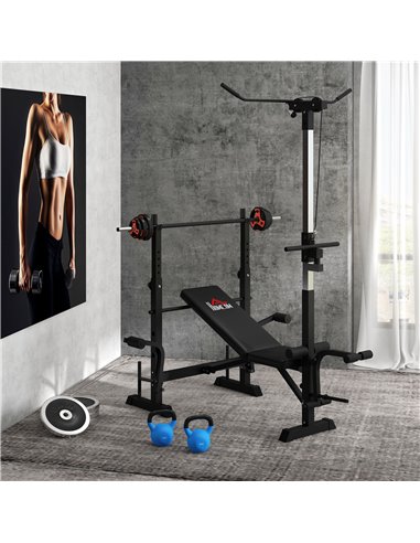 SPORTNOW 20kg Barbell Weights Set, Adjustable Weight Set, Free Body Pump Bar and Weights, Weight Lifting Strength Training Equip