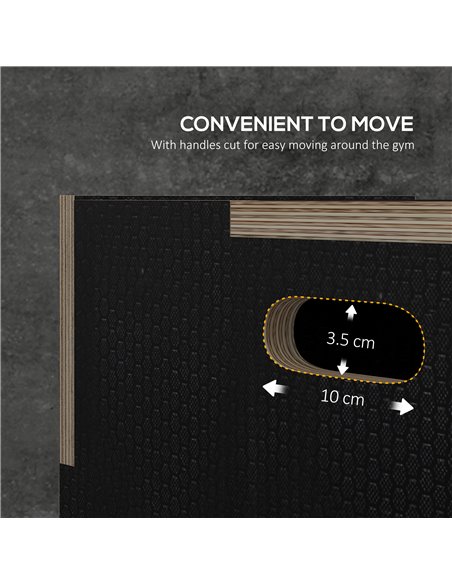 SPORTNOW 3-in-1 Wooden Plyo Box, Anti-Slip Plyometric Jump Platform, Step up Exercise Box w/ Handle Openings for Home Gym Traini - pic 89700 | FastDaddyshop