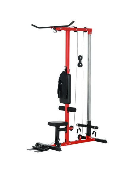 SPORTNOW Pull Up Station with Adjustable Seat, Power Tower for Chin up  and Lat Pulldown Exercises, Multi-Function Fitness Equip - pic 89741 | FastDaddyshop
